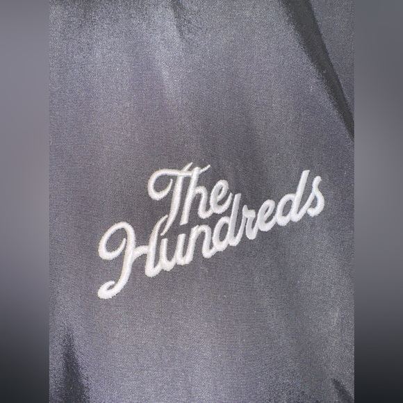 The Hundreds Slant Logo Coach Jacket Windbreaker Hoodie Button Up Size Small - Picture 3 of 10